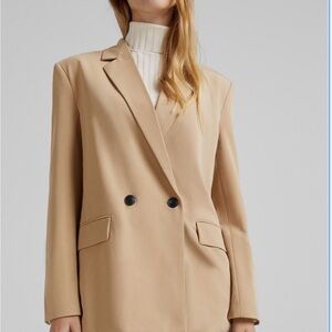 Bershka | Women Oversized Blazer in Camel | Size Medium